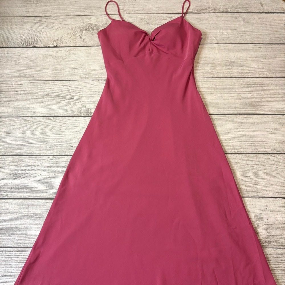 Guess Women's Strapless Pink Midi‎ Dress Size 14